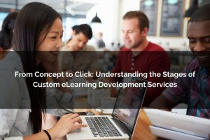 stages of custom elearning development services - Poncho eLearning